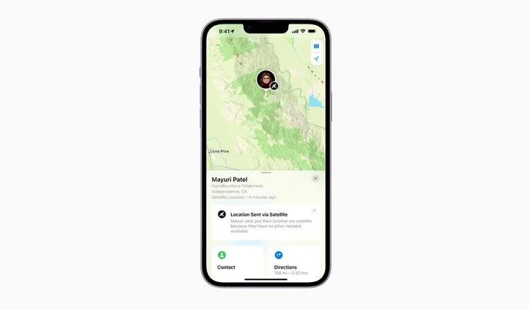 会宁苹果14维修分享iPhone14系列中 FindMy功能通过卫星分享位置方法教程 