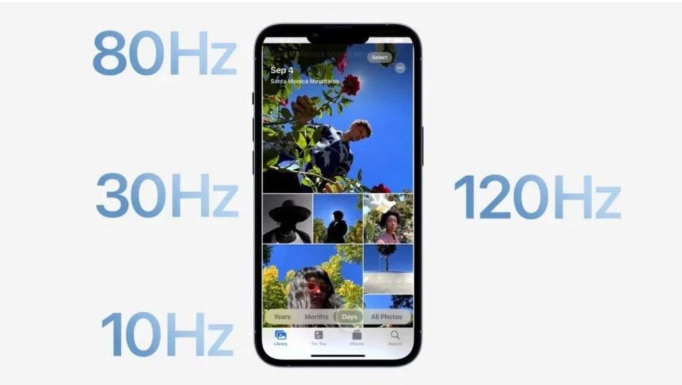 会宁苹果14维修分享iPhone 14有高刷吗 